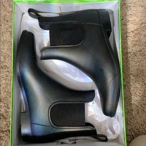 San Edelman Tinsley Chelsea rain boot, matte black